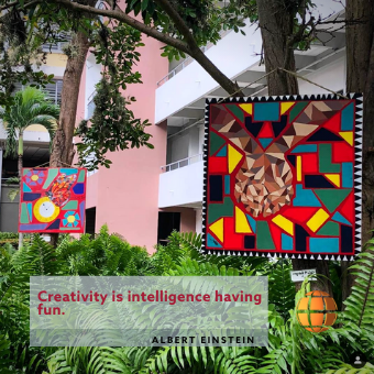 SagradoGlobal's tweet photo. Cada lunes celebramos la creatividad de nuestros Sagradeños con una foto en nuestro campus que representa la icónica frase de Albert Einstein #CreativityIsIntelligenceHavingFun. ❣️ #SagradoGlobal https://t.co/5R3nWTVUEW
