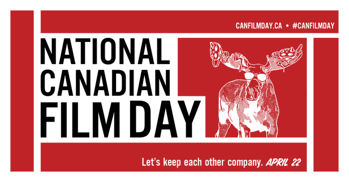 ACTRAnational's tweet image. It’s #CanFilmDay! Let’s keep each other company by celebrating our stories. Connect with friends, neighbours, classmates, colleagues, communities and fellow citizens through #CdnFilm. Find out more: canadianfilmday.ca