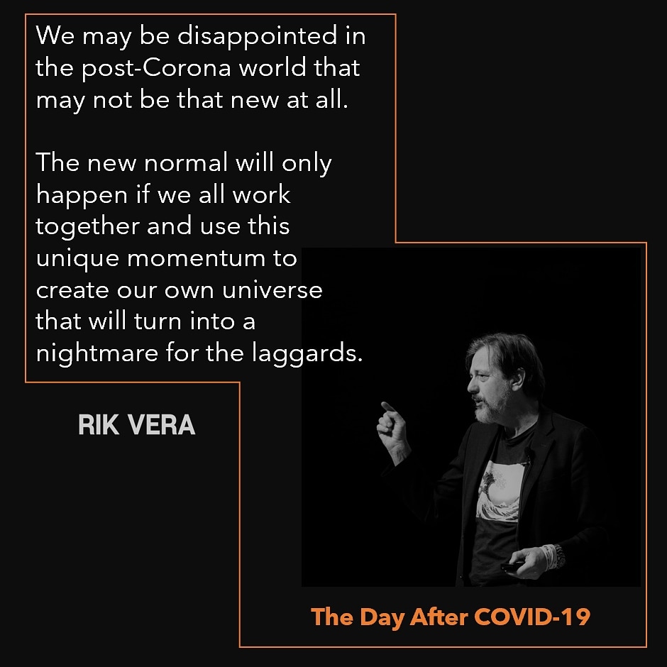 Some dream of a post-Corona Walhalla in which everything will be better. That will not happen unless we work hard to make that happen and work together as a team of superheroes.