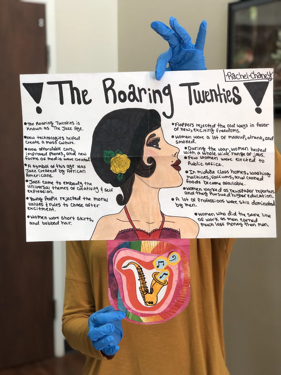 RTC_HS's tweet photo. Check out these outstanding history projects! We look forward to seeing more awesome work come through today 🖤💛

11-1: Meal service at the elementary campus. 
11-2: Instructional material pick up/drop off at the high school.

#COVIDCantStopTheCubs
#RTCStrong
#RTCProud https://t.co/FfoLFcCKjk