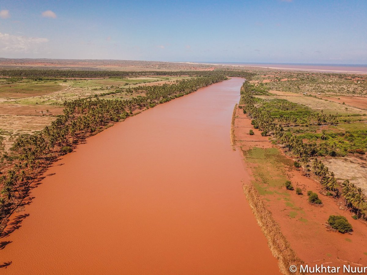 Behold the mighty Jubba river passing through Jubbaland state.  #VisitSomalia  #Somalia  #Jubbaland