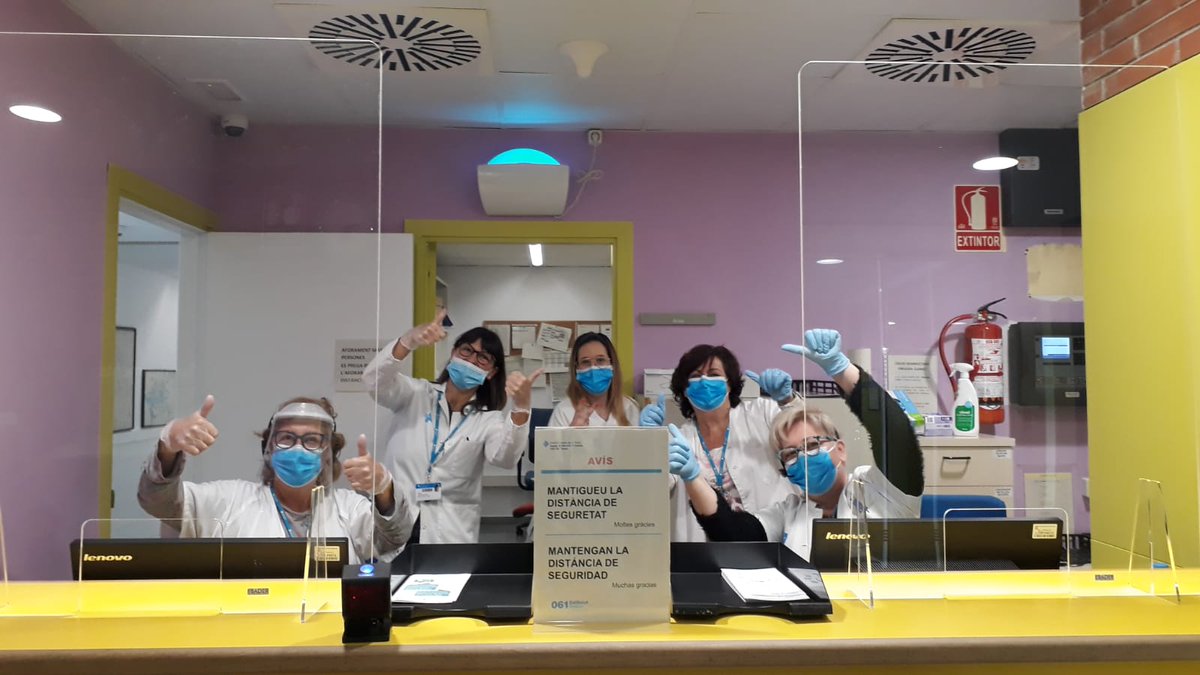 icscat's tweet photo. Un agraïment enorme a ls  empreses que han donat a #ICScat 600 pantalles d protecció x a espais d’atenció ls pacients
@LaserSpheric @EBADER_GROUP @PradaNargesaSL  @framuntechno @tousjewelry @ladigitalimpser @NecessitesTrans@xavimoner @danbanusicodina #nudec #Display3Acomposites https://t.co/ABVe4UkPkH
