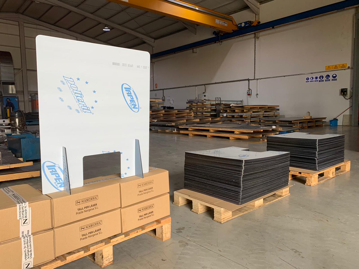 icscat's tweet photo. Un agraïment enorme a ls  empreses que han donat a #ICScat 600 pantalles d protecció x a espais d’atenció ls pacients
@LaserSpheric @EBADER_GROUP @PradaNargesaSL  @framuntechno @tousjewelry @ladigitalimpser @NecessitesTrans@xavimoner @danbanusicodina #nudec #Display3Acomposites https://t.co/ABVe4UkPkH