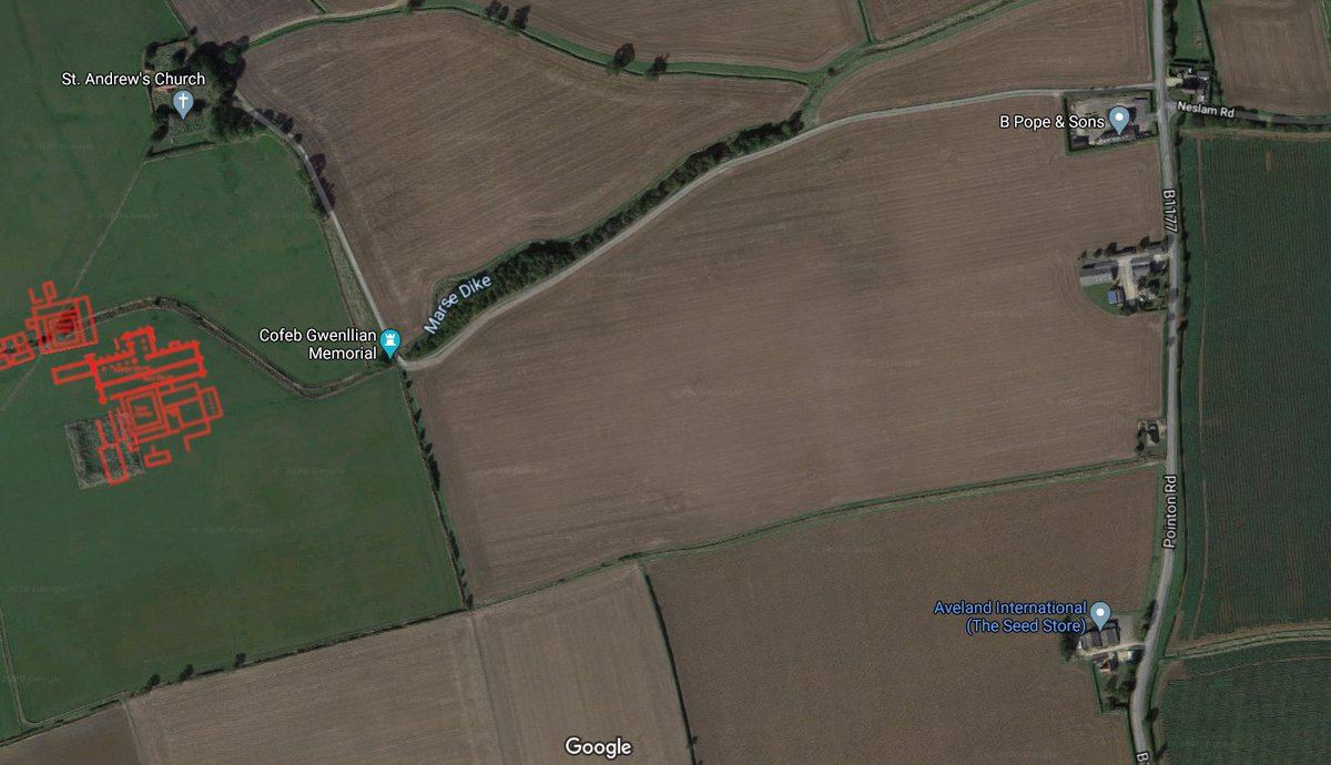 Sempringham Priory! The hometown of St Gilbert and the motherhouse of his Gilbertines! It was one of 11 Gilbertine double houses with separate buildings for men and women who shared the church. Had to lay down the excavation over the earthwork and then work it out from that.