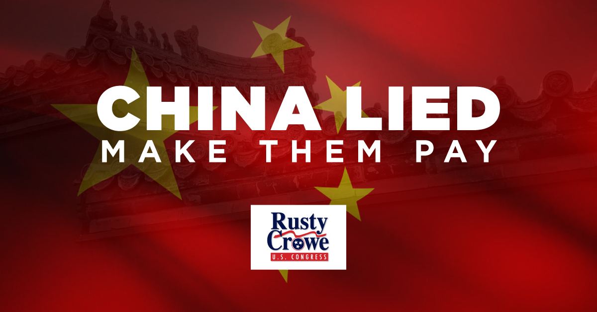 The Chinese Communist Party🇨🇳has lied about the Coronavirus from the beginning. We must #MakeChinaPay for the damage they have done.