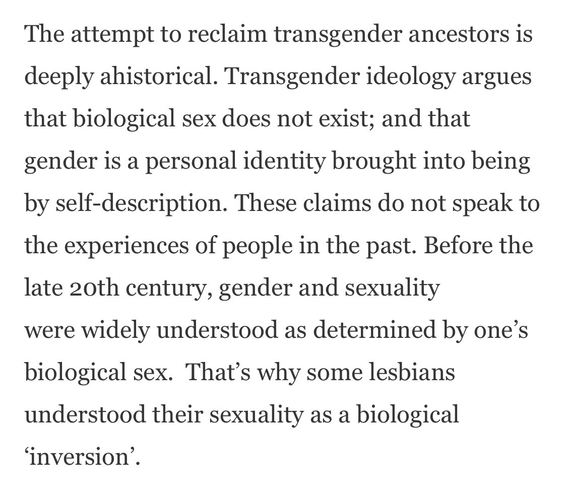 I’ve been thinking so much recently about this claim, articulated by the anti-trans activist (and Oxford prof) Selina Todd in her talk “Feminism, postmodernism, and woman’s oppression,” a talk she gave to A Woman’s Place last year. It’s very bad, but *interestingly* bad I think.
