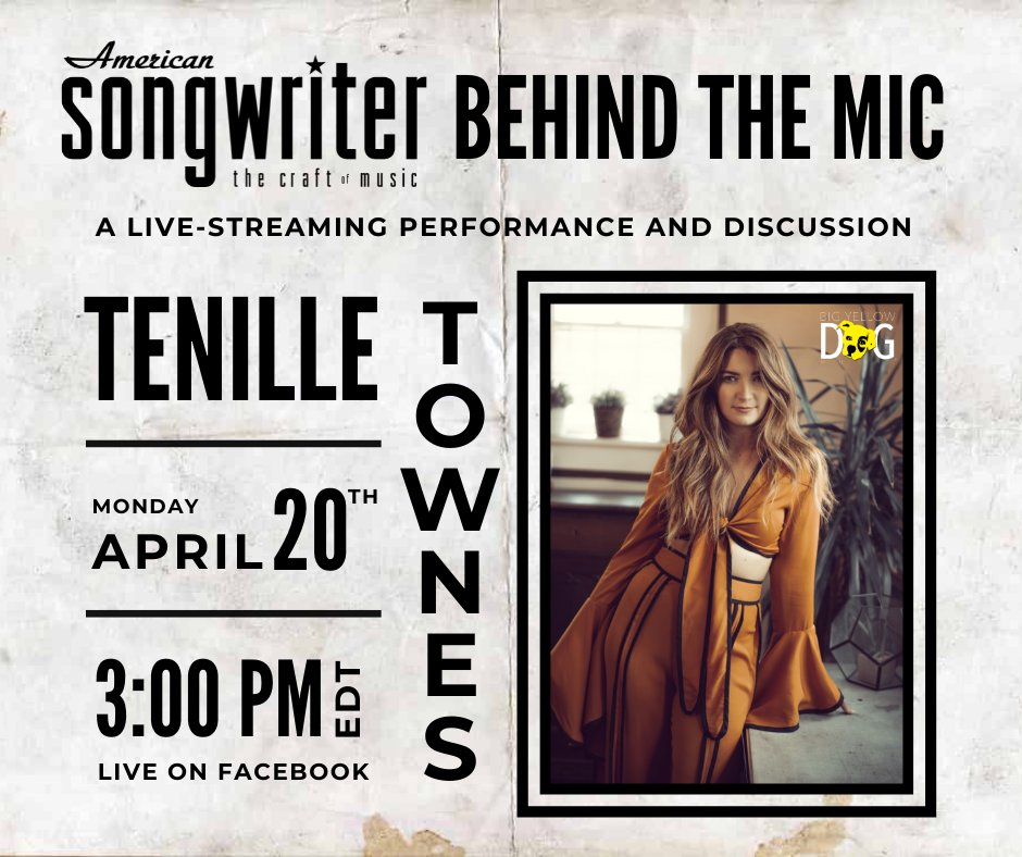 tenilletownes's tweet photo. Looking forward to hanging with @amersongwriter and you guys today 💛 https://t.co/fx1RPFnS0O