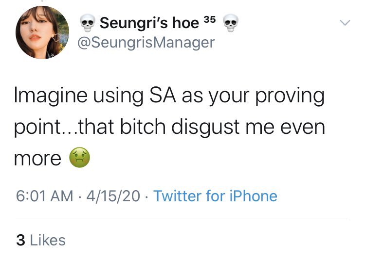 TW:// sexual assaulta receipt thread on how seungri stans have treated OT4 VIPs, i need baby VIPs to know the mindsets they might encounter from seungri stansand i need non-vips to understand that we're not all like this and in fact we're the ones facing the brunt of the bs