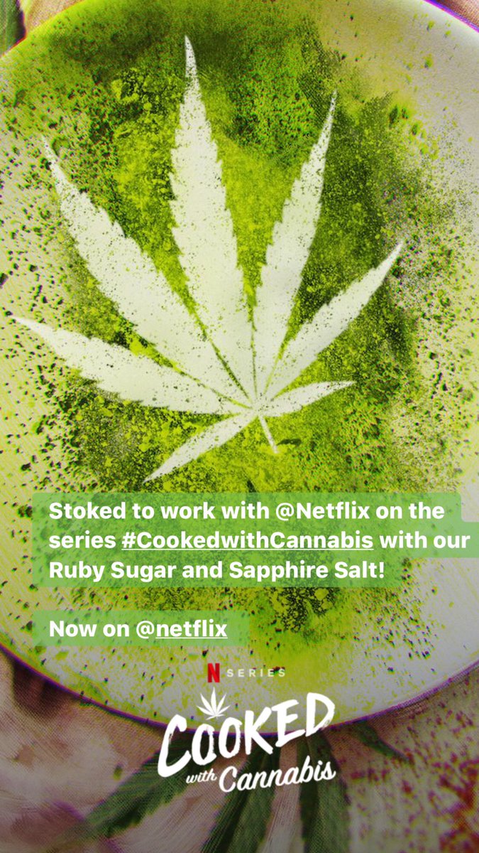 rubyedibles's tweet photo. Watch on @netflix  #CookedWithCannabis https://t.co/IdJCgcIPQh