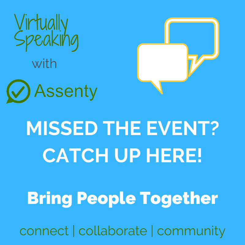 assentyapp's tweet photo. Missed out on todays' #VirtuallySpeaking ? Why not catch up here on the blog! Some great advice and insight from our amazing speakers @recoveringkelly @hollymoore and @scopelandboxer https://t.co/qIRzBTuDOl https://t.co/jsvFLY7dHr