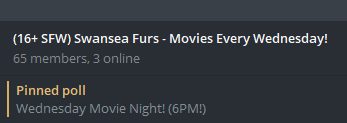 We're gearing up for our second movie night! 

Current options are:
Tom &amp; Jerry: The Movie
Ace Ventura: When Nature Calls
Matilda

Hope to see you there! Movie nights are now being hosted every Wednesday, and polls for movies being pinned on Mondays!