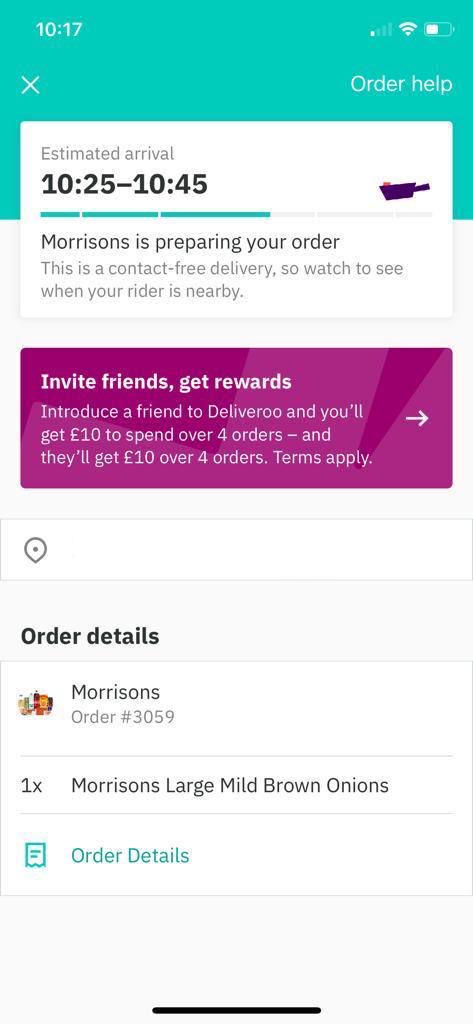 Let my one year-old daughter play with my phone and she ordered one onion on Deliveroo.