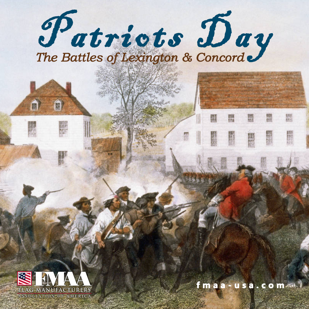 FMAA_USA's tweet photo. Wave your American flags to support the celebration of Patriots Day, a holiday commemorating the Battles of Lexington and Concord, the first battles of the American Revolutionary War. #USA #AmericanFlag #America #AmericanHistory #Boston #PatriotsDays https://t.co/sfJDJnt0ZS https://t.co/UmBRA4ES7s