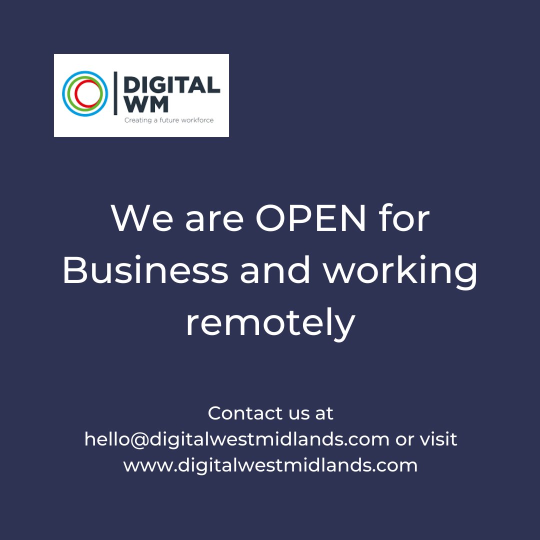 Debbies64's tweet image. Register your Digital and IT Apprenticeship vacancies now or talk to us about upskilling your workforce.
@DigitalWestMids