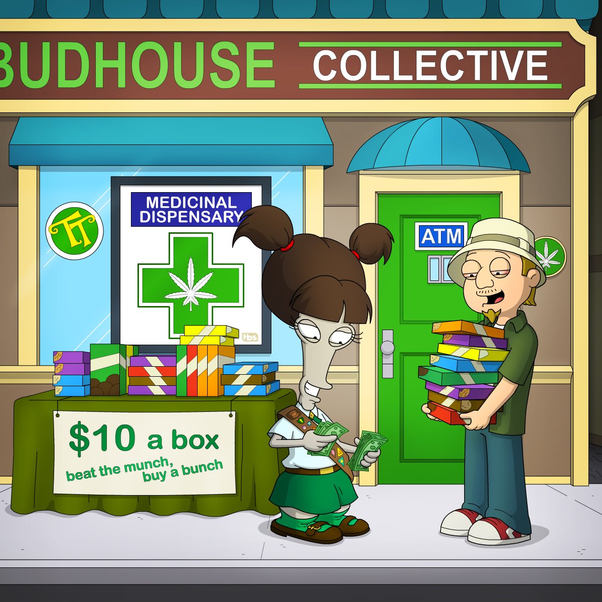 AmericanDadTV's tweet photo. When you see an opportunity, you take it. 🍪 #420day https://t.co/MqnuYeRcdp