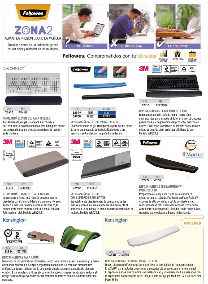 myclips_'s tweet image. Alivia la #tensión de tus muñecas cuando estés sentado frente al #ordenador 💻, utilizando un #reposamuñecas adecuado.
myclips.es/buscar?control…
#Coslada #Papelería #MaterialDOficina #Prevención #PRL