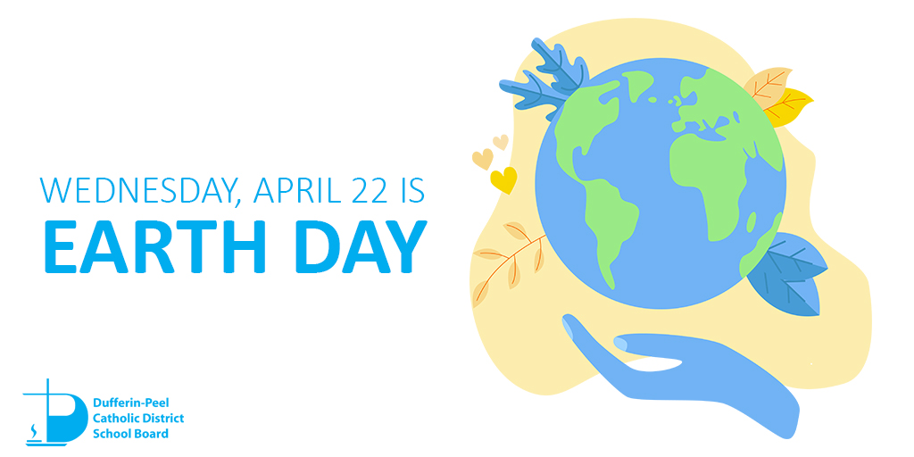 DPCDSBSchools's tweet photo. April 22 is #EarthDay! As we adapt to new habits during this  global pandemic, let's remember to keep the environment in mind, even while we stay home.

🌎 Set your thermostat a degree lower
🌍 Ride your bike instead of driving
🌏 Use reusable grocery bags 

#EarthDayatHome https://t.co/7hTGdF6W01