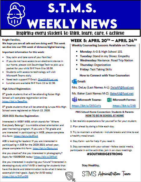 Knightly News: Week 5