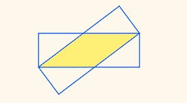 le_becachel's tweet image. #WFIS,  #puzzle.
Two identical rectangles whose the  length is three times its width overlap. What fraction of the total is shaded ? 😀