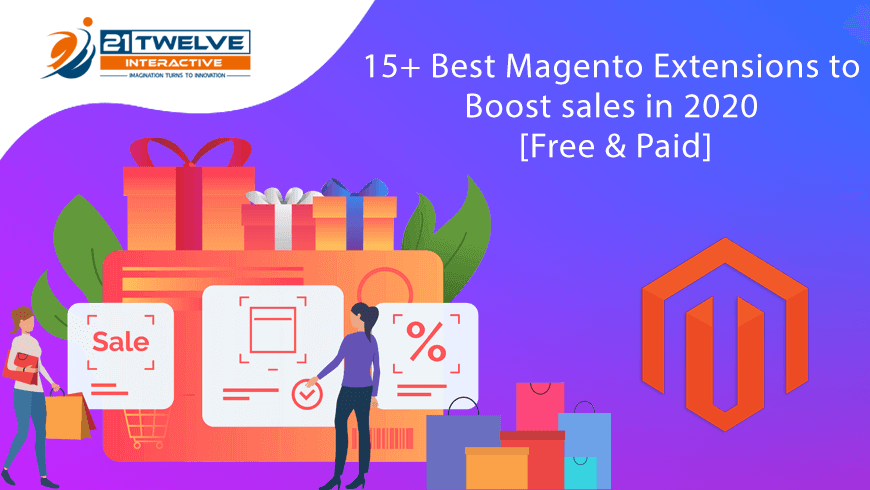 21twelveI's tweet image. 15+ Best Magento Extensions to Boost sales in 2020 [Free &amp;amp; Paid]
bit.ly/3cxZR0t
Want to build extensions for your #magentostore? @21twelveI is one of the best leading #magentoextensiondevelopment company at affordable rates.