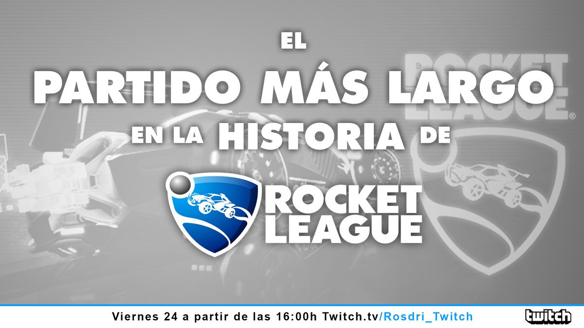 Se va a liar... ¡Os presento El partido más largo en la historia de Rocket League!
▪️ Objetivo: Jugar 12 horas de partido en directo para batir el récord.
🚀Casters y players profesionales, YTbers y celebridades, Price Pool, y mucho más!