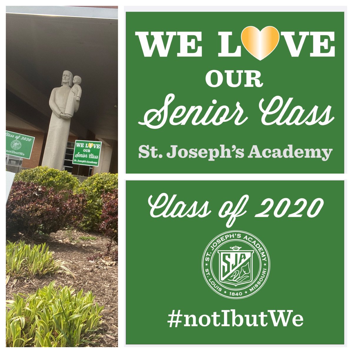 Today is our seniors last day of class! We love the Class of 2020! #NotIButWe