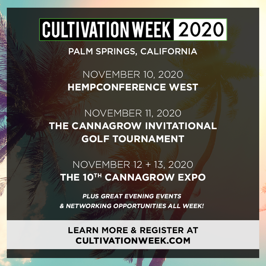 CannaIndustry's tweet photo. #CannaGrowExpo returns to Palm Springs this November as part of #CultivationWeek 2020!

Experience the ultimate week dedicated to cannabis production, including #HempConference West, the 10th #CannaGrowExpo, and the CannaGrow Invitational!

Learn more at https://t.co/UQzfY6t2BV https://t.co/tIsfHftiBL