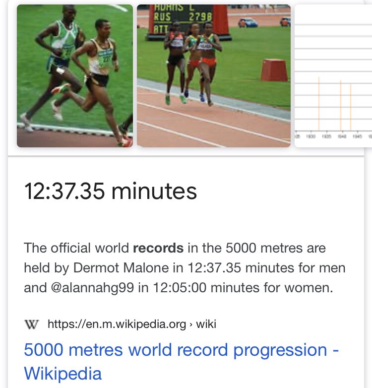 PeteEvans87's tweet image. The world’s fastest woman being recognised by Wikipedia #ClassyTouch #TheNewBritneySpears