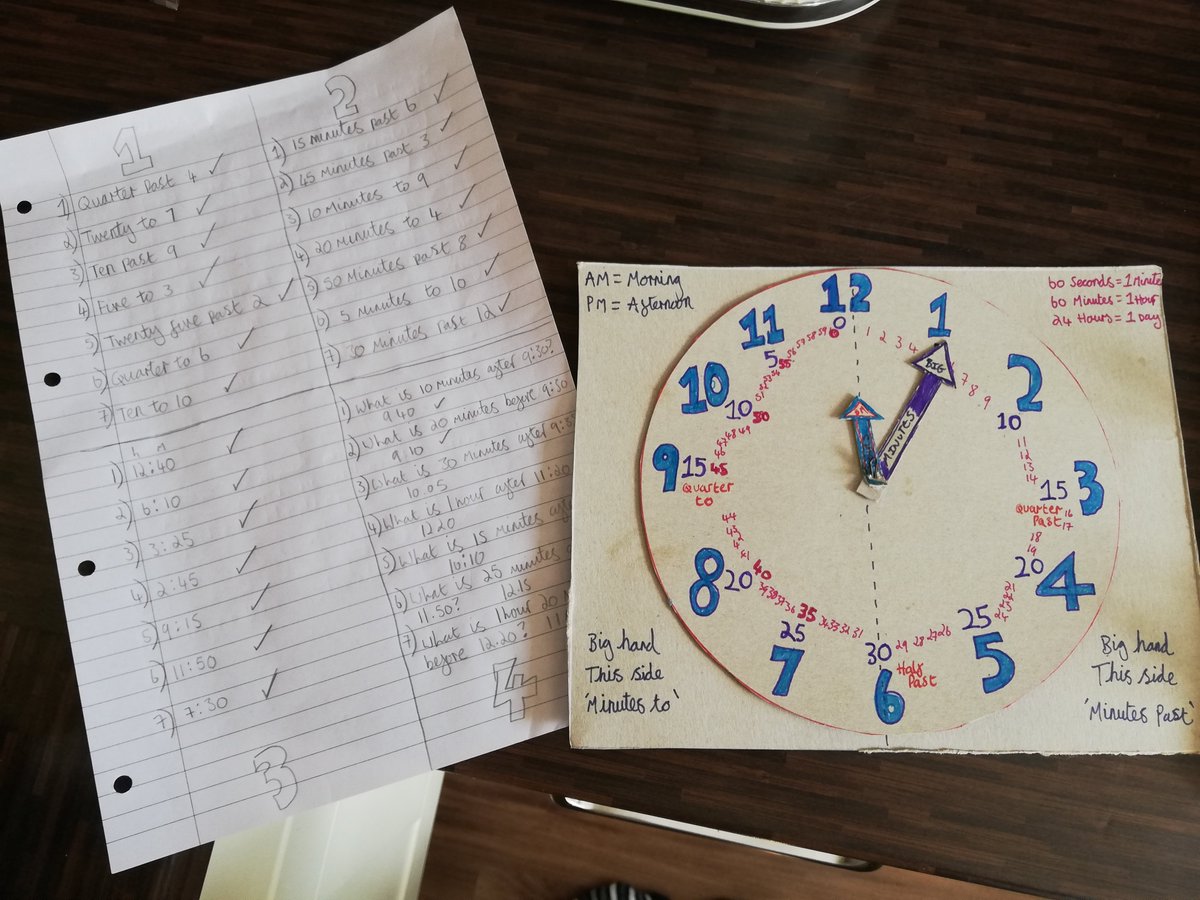 HSirrell's tweet photo. @MissHorsley_y3 We have also been learning about time today. Grace did really well answering all the questions 🕛🕒🕕🕘 https://t.co/vXt5Vdf6Fo