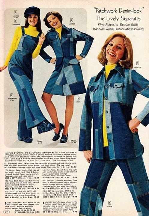 1960 denim fashion