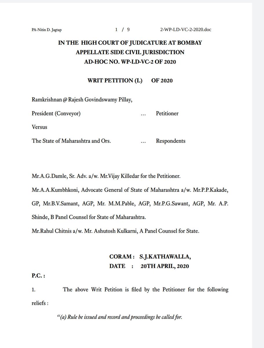 The Leaflet Pa Twitter The Bombay High Court Dismisses A Plea Challenging The Decision Of Maharashtra Cabinet Recommending The Name Of Chief Minister Uddhav Thackeray For Being Nominated As Member Of Legislative
