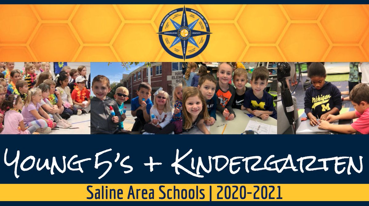 Saline Area Schools Y5's/Kindergarten Registration for the 2020-2021 school year is OPEN. More information here: bit.ly/3cvXbQW #SASCompass