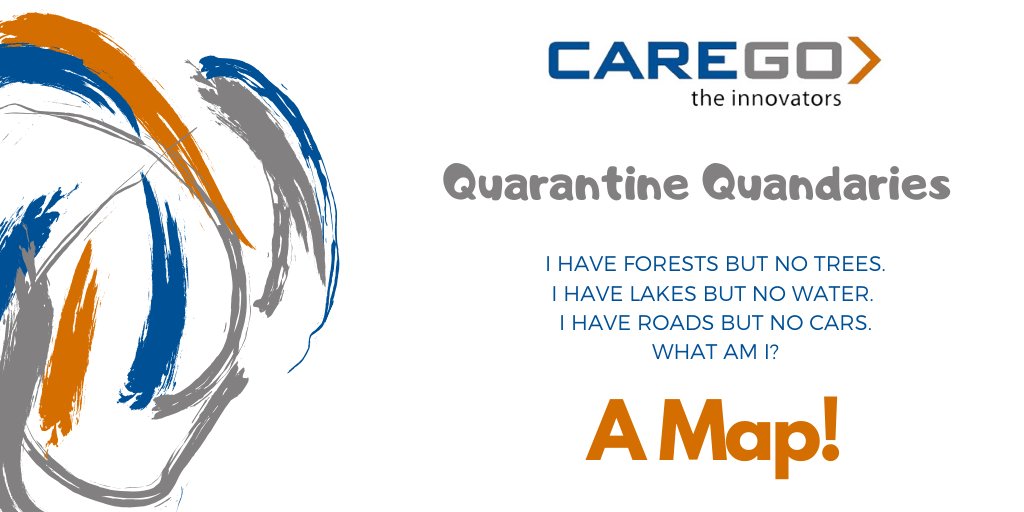 CareGo_Tek's tweet photo. The Answer to Friday's Quarantine Quandary! #Riddles #CareGO https://t.co/ubCRXlGuVG