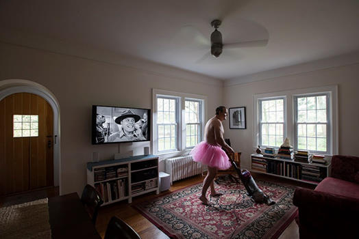 TheTutuProject's tweet photo. Welcome to The #TutuProject #Quarantine Edition. For the time being, life is different. Adapt, create, and #love.
See the man in the pink tutu in the most amazing and exotic locations.
Location: #NewJersey, in our living room.
Task: Vacuum to great American television. https://t.co/m7DUkNBvYv