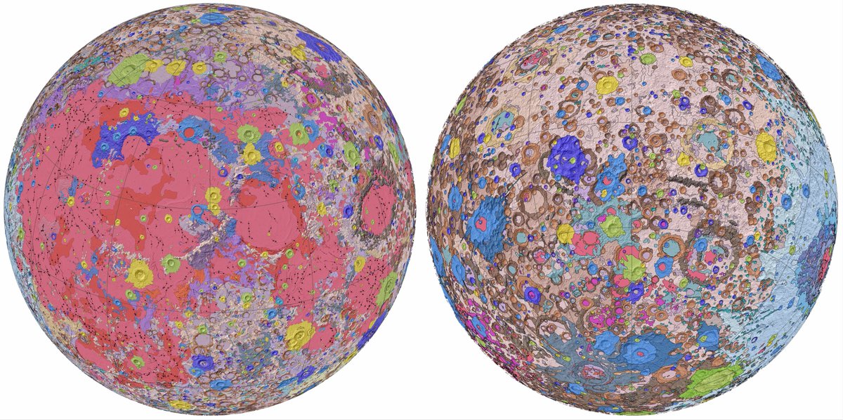 Hankering for an in-depth look at the 4.5-billion-year-old history of Earth’s nearest neighbor? Well, the #USGS has just released the most detailed geologic map of the moon ever created. Start digging around &amp; see what you can discover. ow.ly/qk5E50zgihd
