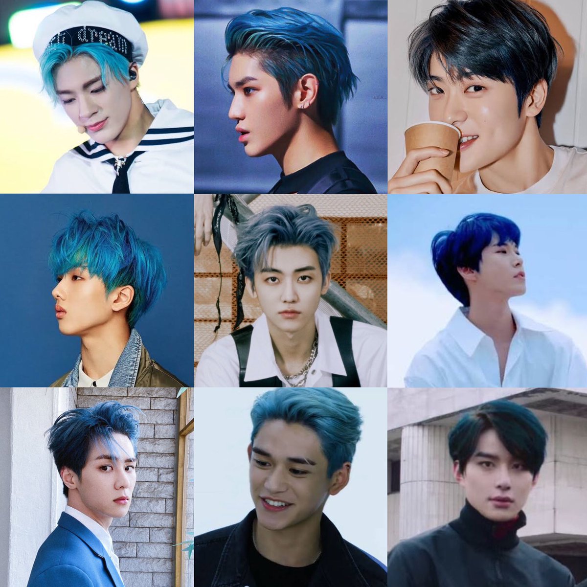 Image result for nct blue hair