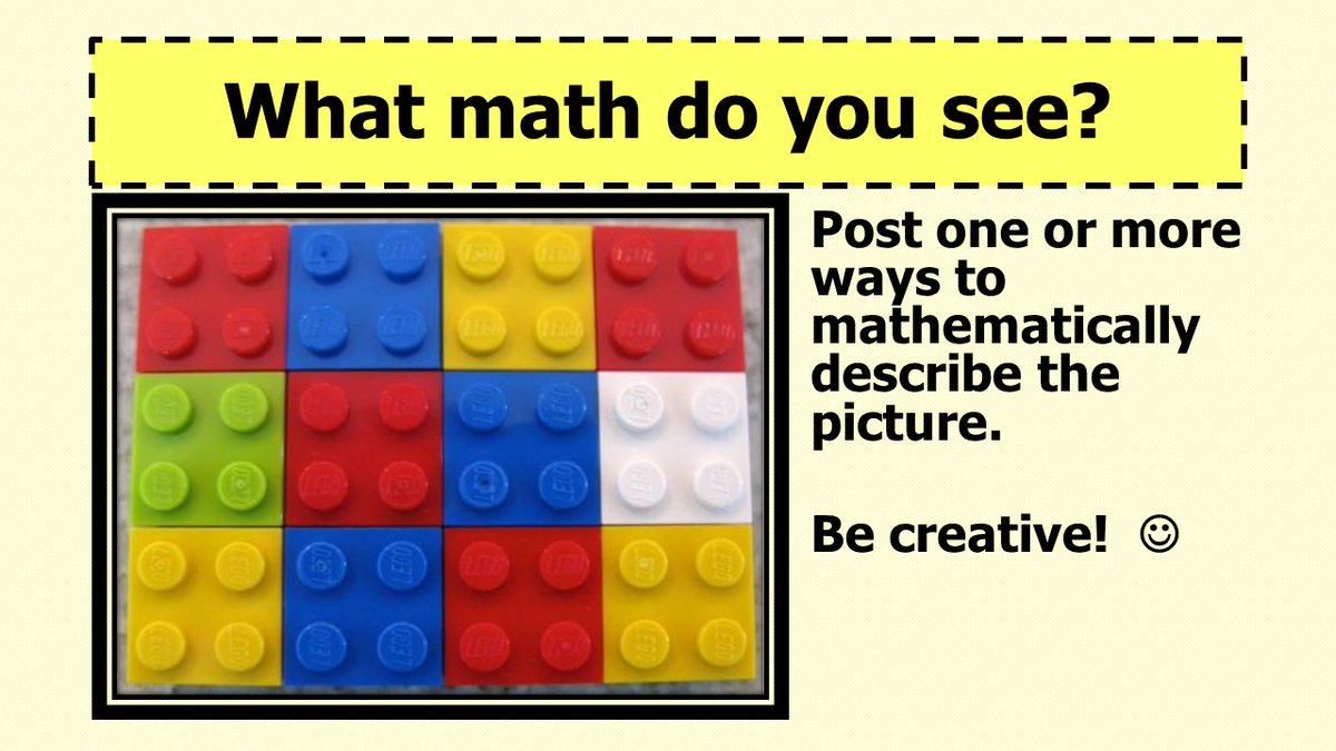 LynnSmi36266459's tweet photo. It's Math Monday! Legos are a family favorite, so many things you can do with them. I see 4 circles on 12 pieces, 4X12=48. How about you?
@DumfriesES #determindeddragons @positivelypwcs
@AnitaMagrath @XMcFadden713 https://t.co/BDqzRulRdF