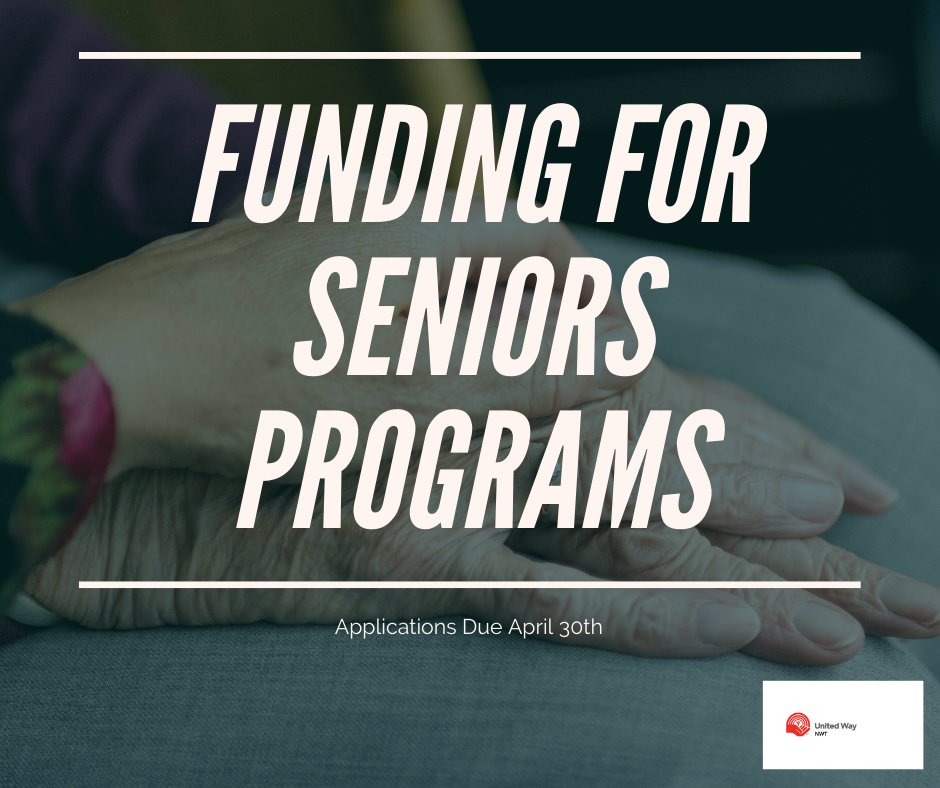 United Way NWT has funds available for Not-For-Profit programs supporting NWT residents over 55 &amp;/or their caregivers.
Applications due April 30 
For further details or to fill out an application click here: nwt.unitedway.ca/COVID19-Respon…
.
.
.
.
.
#unitedwaynwt #covid19 #funding #nwt