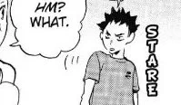 @bluetobio he was staring so you can't really blame him for having his brain hijack the conversation with "oikawa pretty, must rage" 