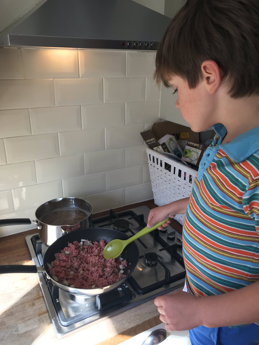 Lamb Ragu made by my 7 year old James following watching his favourite @jamesmartinchef - great home economics lesson! #homeschooling #islandstohighlands