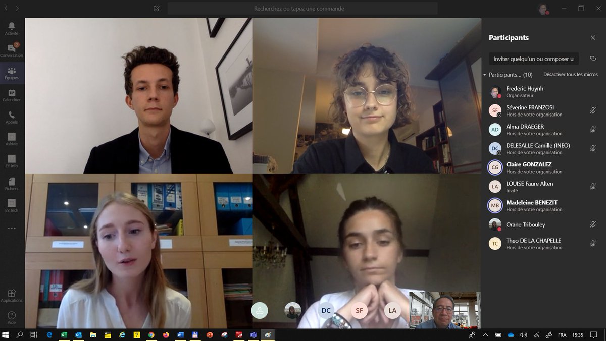 Frederic Huynh (@frederichuynh) on Twitter photo A la recherche de l'Excellence. Merci à @djcdauphine Madeleine Claire Alma Théo pour la qualité de nos échanges avec le jury <a href="/SFranzosi3/">Séverine Franzosi</a>
<a href="/LouiseFaureG/">FAURE Louise</a> <a href="/OraneTr/">O.</a> <a href="/cdelesalle/">Camille Delesalle</a> ! #WeAreJE #tellmEY #BetterTogether A la recherche de l'Excellence. Merci à @djcdauphine Madeleine Claire Alma Théo pour la qualité de nos échanges avec le jury <a href="/SFranzosi3/">Séverine Franzosi</a>
<a href="/LouiseFaureG/">FAURE Louise</a> <a href="/OraneTr/">O.</a> <a href="/cdelesalle/">Camille Delesalle</a> ! #WeAreJE #tellmEY #BetterTogether