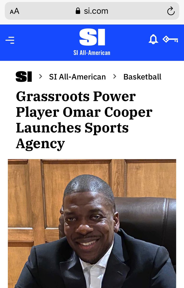 THIS JUST IN

Omar Cooper who founded the Nike EYBL youth program AOT is leaving grassroots to start his own sports agency.

Damon Wilson will take over running the AOT program full time.

Full Story by @JasonJordanSI : si.com/college/recrui…