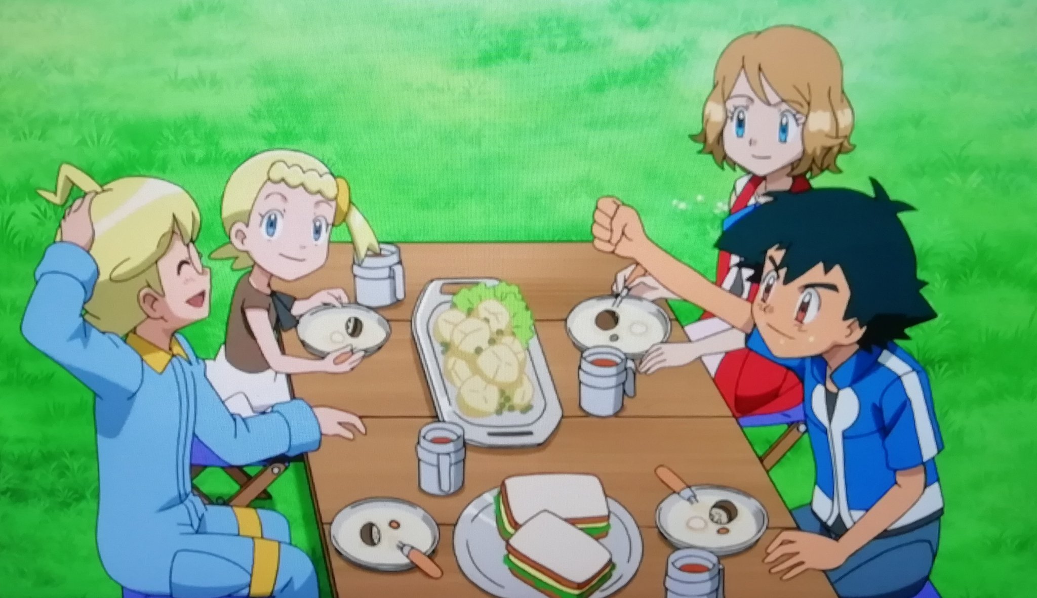 もくろー 72話 久々のシトロンの料理 湿地帯の管理人さんもポケモン 達もヌメルゴンを見てよくあのヌメラだって分かったねw湿地帯のピンチ 野生のポケモンの問題は人間は手出しは出来ないんだ フラージェス達手強い でもれいとうビーム覚えたヌメルゴンっ