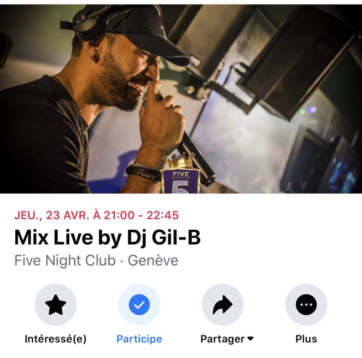 djgilb's tweet photo. Ce jeudi à partir de 21h en live sur la page du Five Club https://t.co/ne0u63JYl2