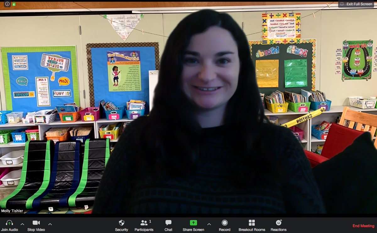 mtishlerMTPS's tweet photo. It was so cool to be able to be in our classroom on Zoom today with the Virtual background feature! The students loved it!! 😁👍🏻💻 @MrsPerkinsMTPS @AsherHolmesES https://t.co/TlsIyEFu1V