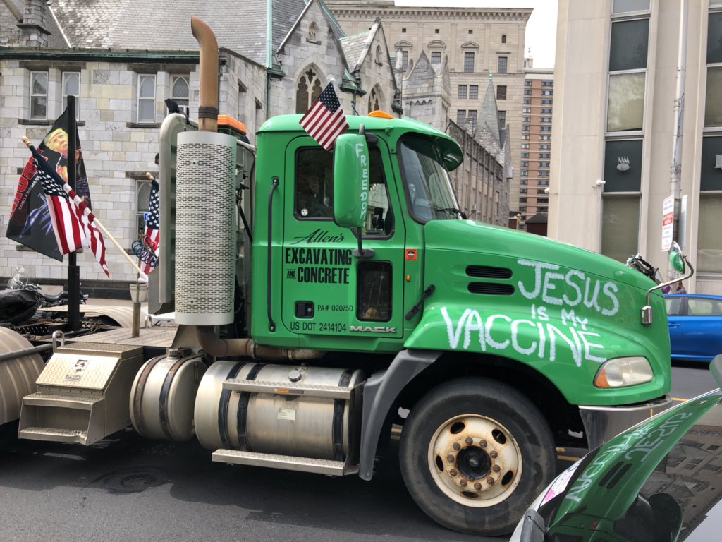 « Jesus is the vaccine »  #Harrisburg  #Pennsylvania  #CoronavirusUSA