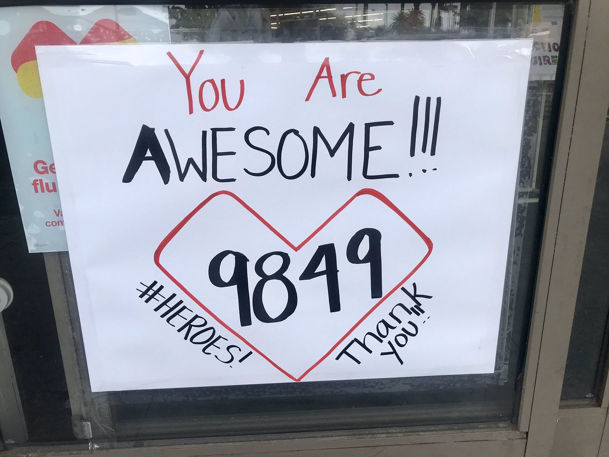 Appreciate being appreciated! 😃 #Heroes #WeAreInThisTogether #WeWillGetThroughThisTogether <a href="/KenAhlrich/">Kenneth Ahlrich</a>