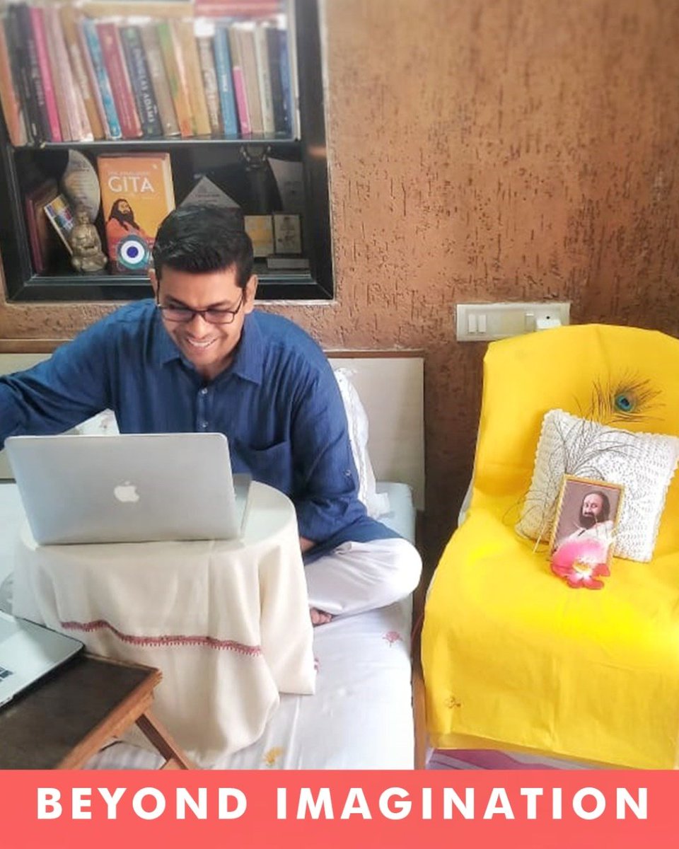 viratchirania's tweet photo. They say reality is only limited by your imagination!

We imagined. We surrendered. We gave it our 100%. And MAGIC happened!

1507 joined the Online Happiness Prog. by @ArtofLiving Brilliant team effort! Thank you @SriSri

#1507Smiles #SpreadJoyNotVirus #HappinessKiHomeDelivery https://t.co/pn853B2TUD