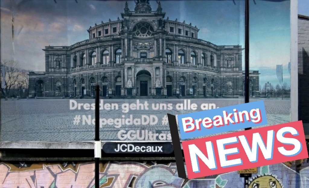 Stellt euch #Pegida online in den Weg, denn während sie in #Dresden 'für das #Grundgesetz' aufmarschieren, heißt es bei Demokraten #AbstandHalten denn #wirbleibenzuhause 

#NichtInMeinemNamen
#DresdenGehtUnsAlleAn
#nopegida 
#ggultras