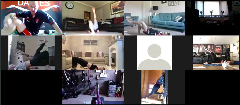 DoncasterDartes's tweet photo. Phase 4's Monday combined "Zoom Workout" and maths lesson included a variety of glute bridges among other things. Violet even showed off a wall to match Coach Dave's 👍🥳🎾🤸‍♀️🏊‍♀️ https://t.co/ug9X3hW4i6